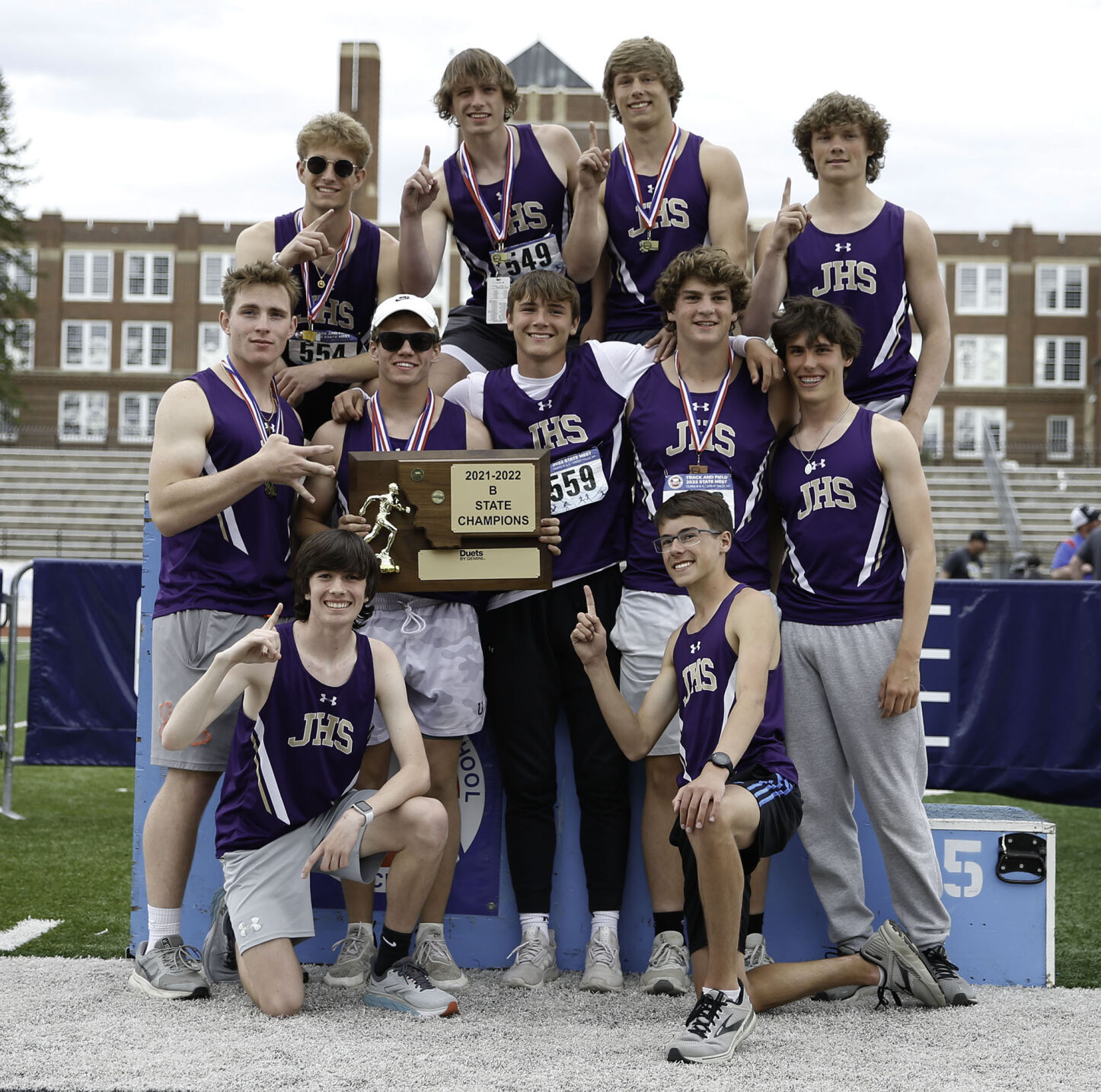Class B boys team state champion